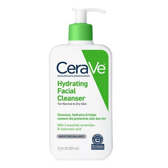 CeraVe Hydrating Cleanser Moisture Balance for Normal to Dry Skin, 12 Oz