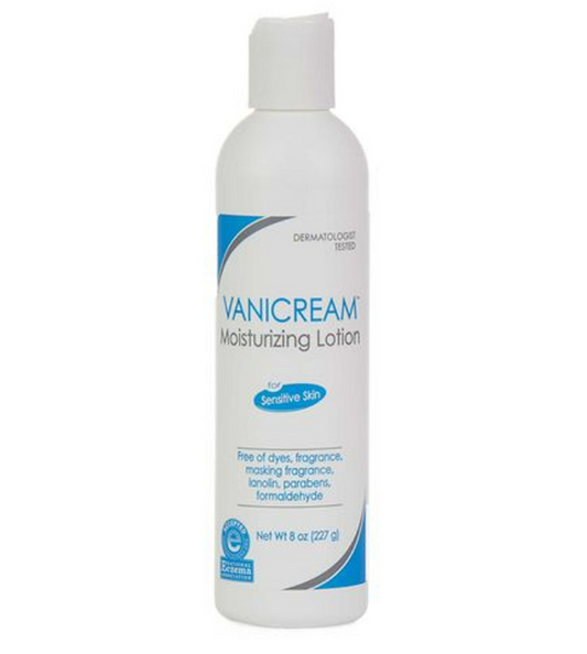 Vanicream Moisturizing Skin Care For Hands, Face And Body Lotion 8 Oz