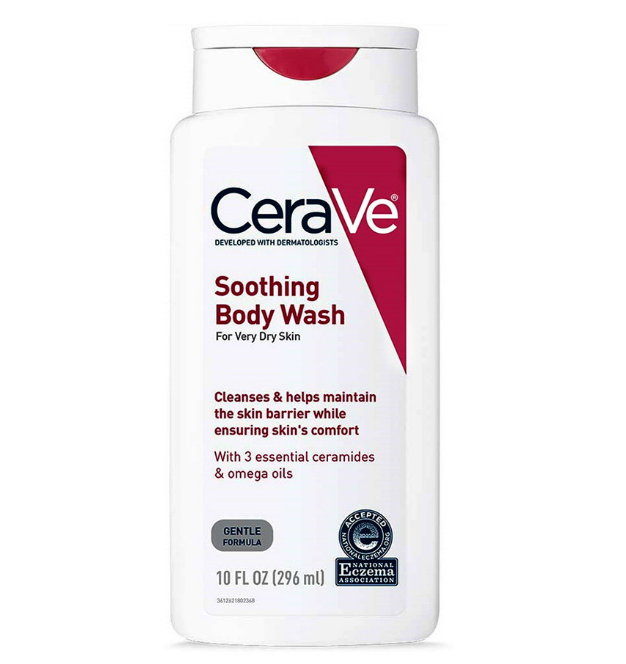 Cerave Eczema Soothing Body Wash For Extra Dry And Itchy Skin 10 oz