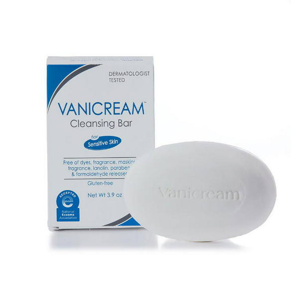 Vanicream Cleansing Bar For Sensitive Skin, Fragrance-Free - 3.9 Oz